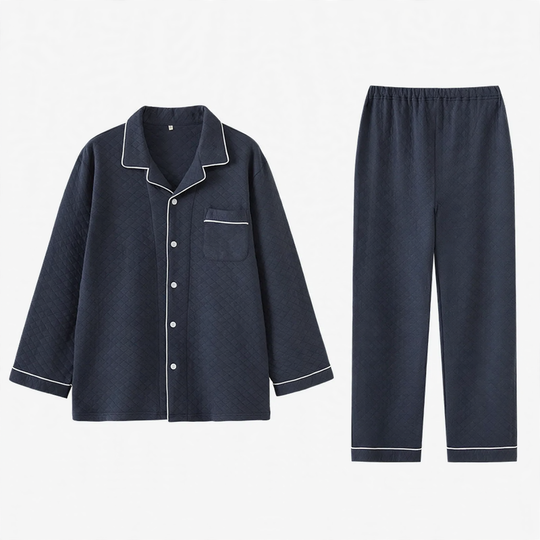 Warmer Unisex-Pyjama aus Luftpolster-Baumwolle