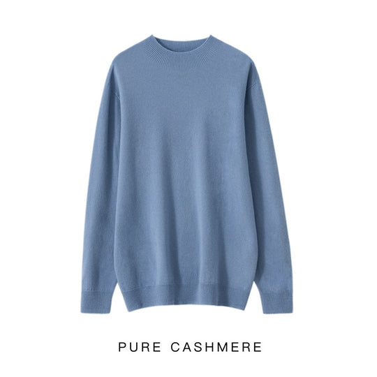 Herren Strickpullover aus 100% Wolle, locker geschnitten