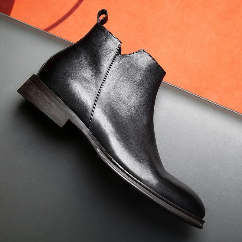 Modische Herren-Chelsea-Boots mit seitlichem Reißverschluss