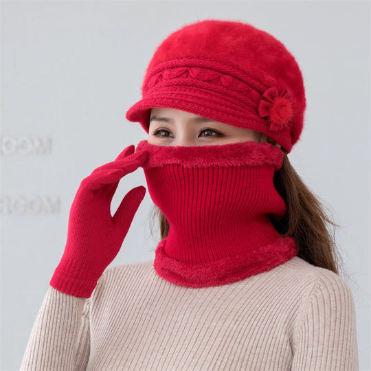 Damen-Strickmütze, warm und modisch