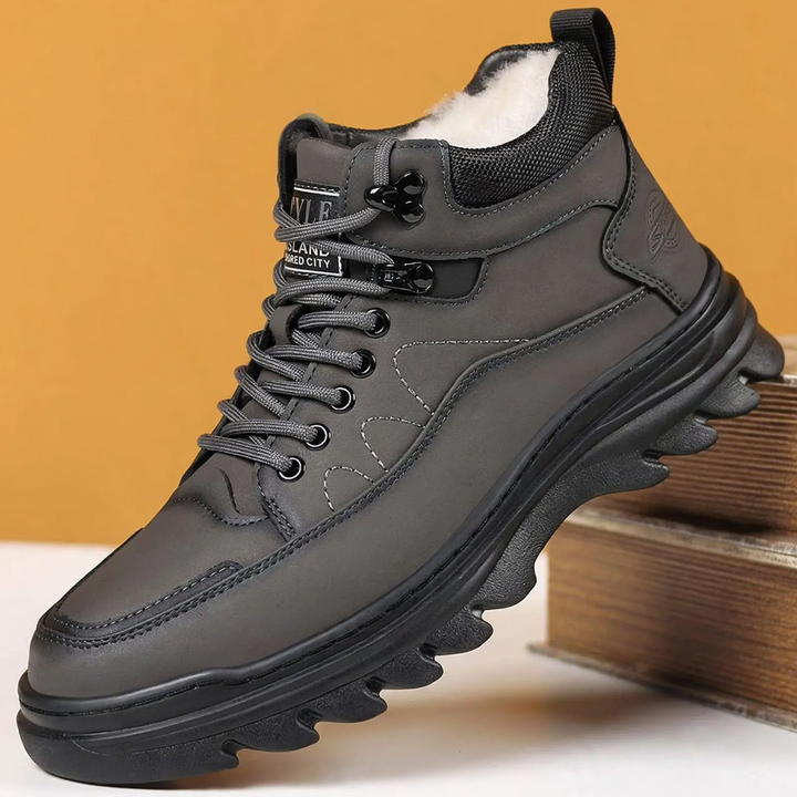 Gefütterte Herren-Winterstiefel, rutschfest, warm