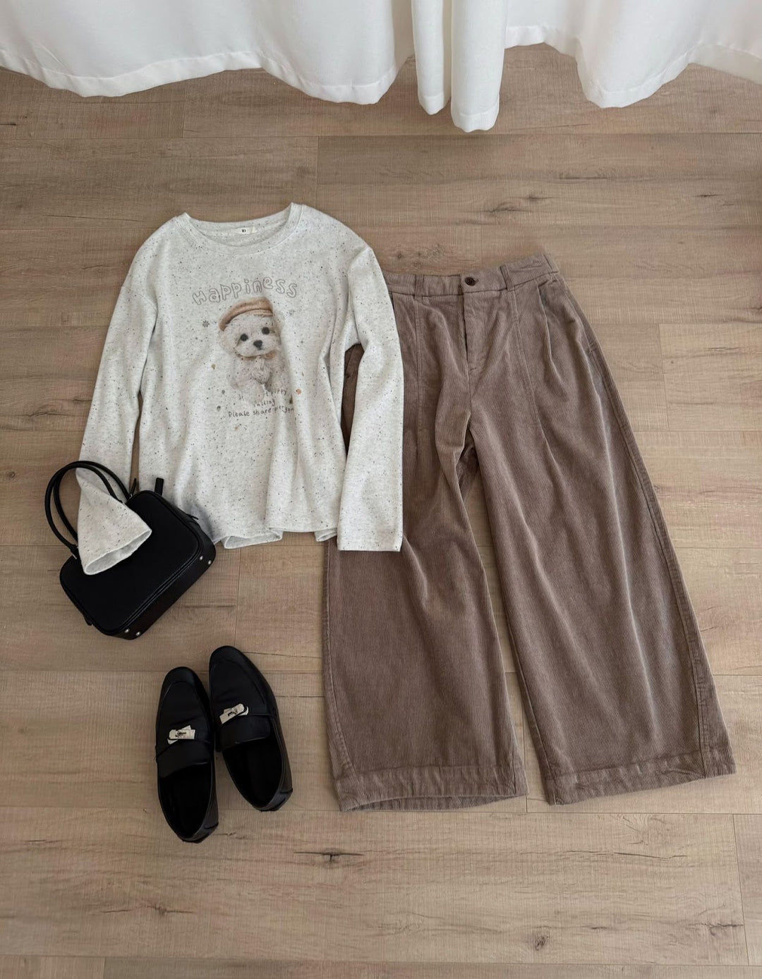 Kord-Culottes für Damen, hohe Taille, 7/8-Länge