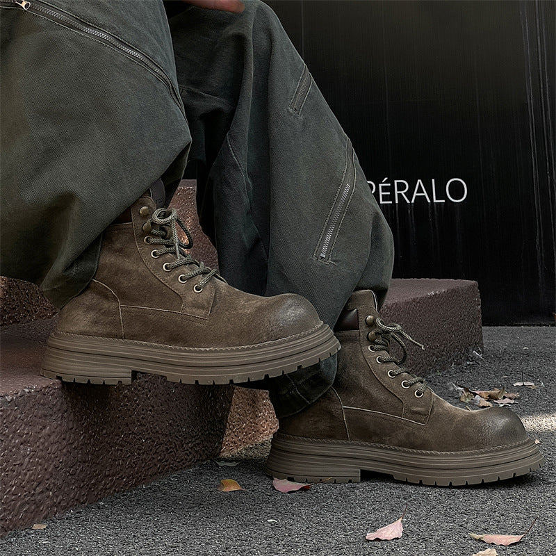 Herren-Stiefel im britischen Stil, Leder