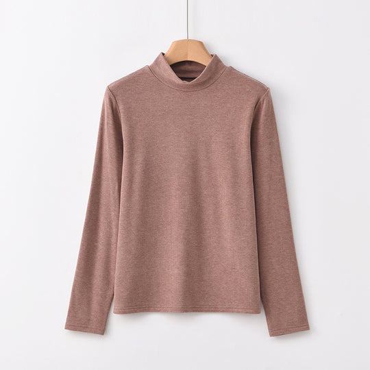 Wärmender Strickpullover mit Stehkragen