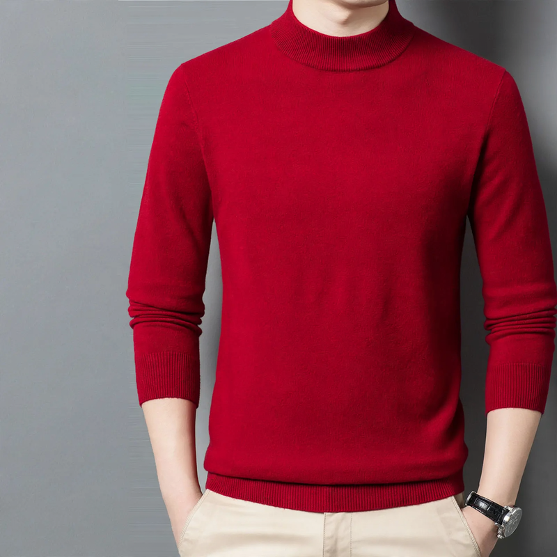 Herren-Wollpullover, Rundhals, dick, große Größen