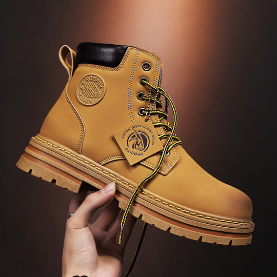 Herren-Stiefel, PU-Obermaterial, rutschfeste Gummisohle