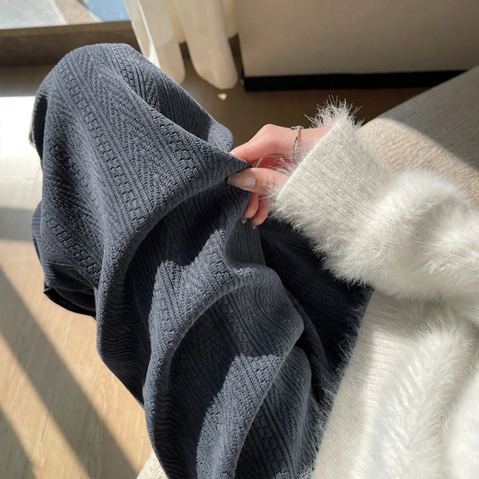 Damen-Cordhose, weit geschnitten, leicht