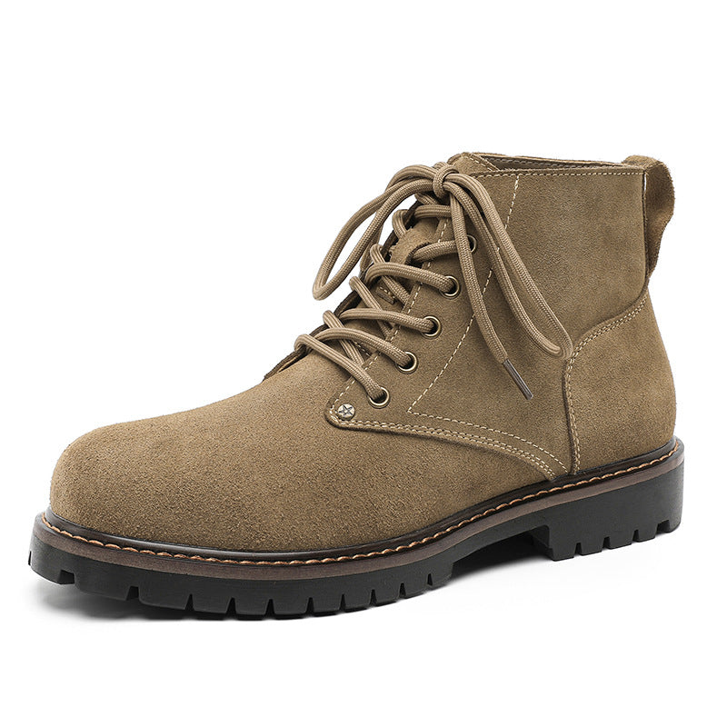 Arbeitsstiefel für Herren, Wildleder-Optik, britischer Stil