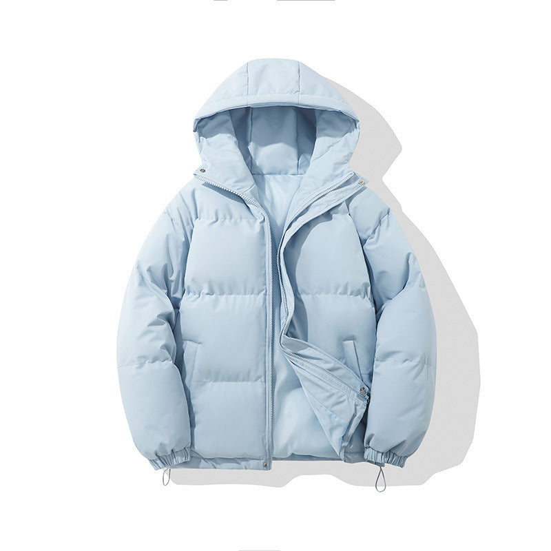 Herren-Steppjacke mit Kapuze, gefüttert, winddicht