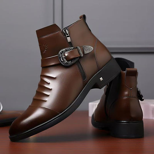 Herren-Business-Stiefel, wasserabweisend, warm