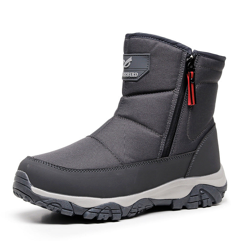 Gefütterte Herren-Winterstiefel, wasserabweisend