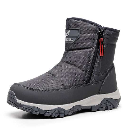Gefütterte Herren-Winterstiefel, wasserabweisend