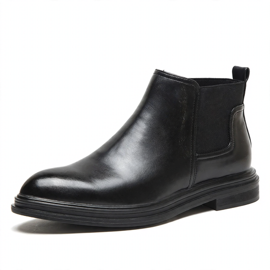 Herren-Chelsea-Stiefel, spitz zulaufend, gefüttert