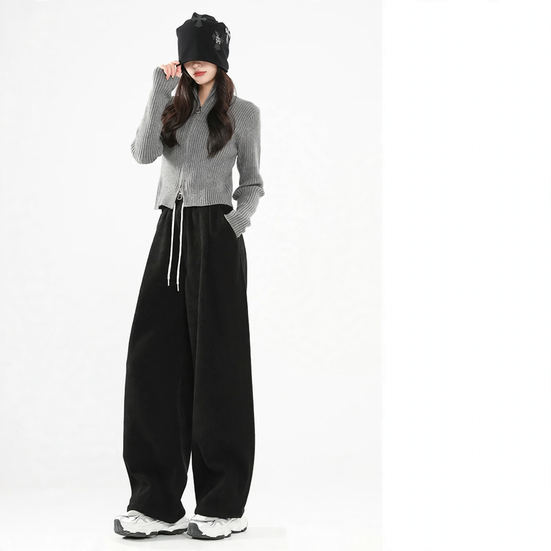 Damen-Cordhose, gefüttert, weiter Schnitt