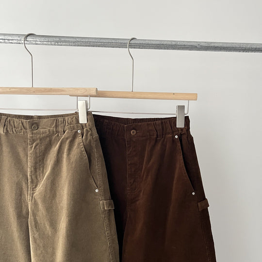 Lässige Cord-Cargohose mit elastischem Bund