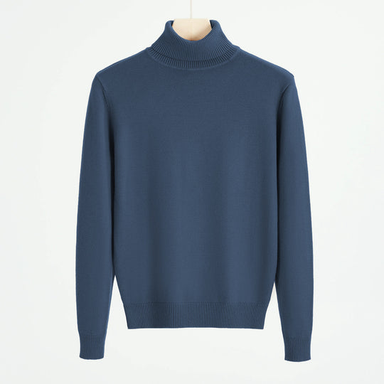 Herren-Strickpullover mit Rollkragen, warm