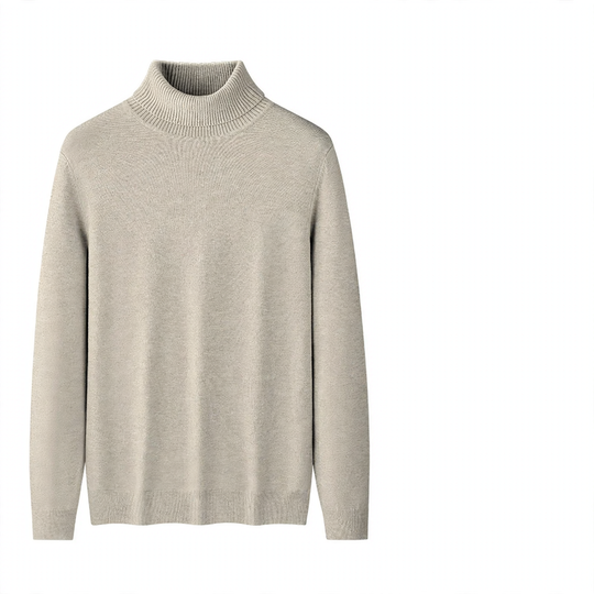 Herren-Rollkragenpullover, gefüttert, Modal-Mix, 350g