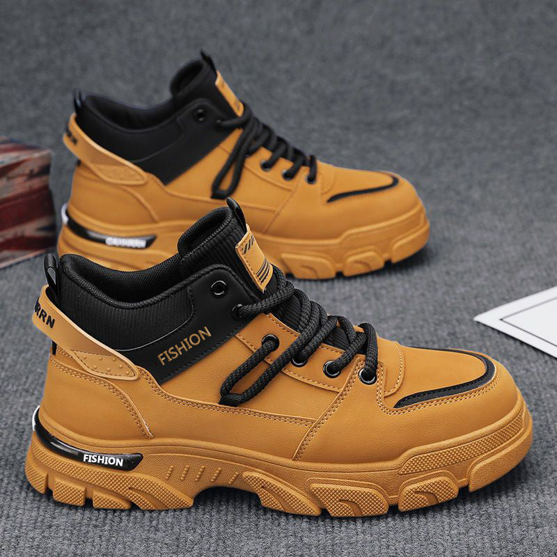 Herren-Arbeitsstiefel, rutschfest, wasserabweisend, High-Top