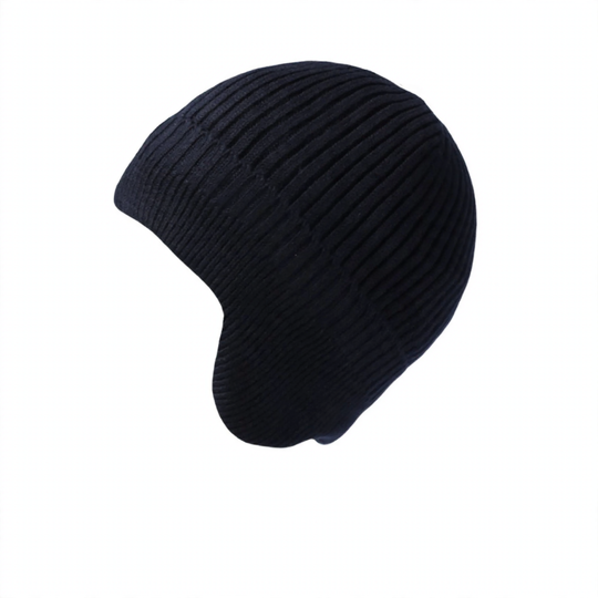 Gefütterte Strickmütze mit Ohrenschutz
