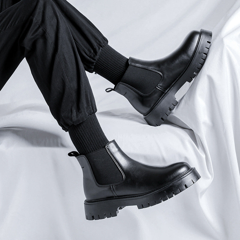 Klassische Herren Chelsea-Stiefel im britischen Stil