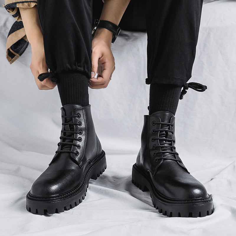 Klassische Herren-Stiefel, schwarz