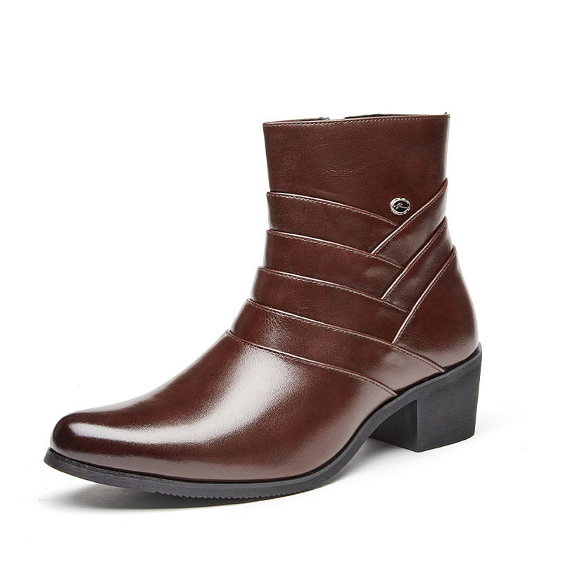 Herren-Chelsea-Stiefel mit dezenter Erhöhung