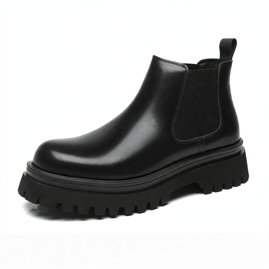 Herren-Plateau-Stiefel mit Innensohlenerhöhung