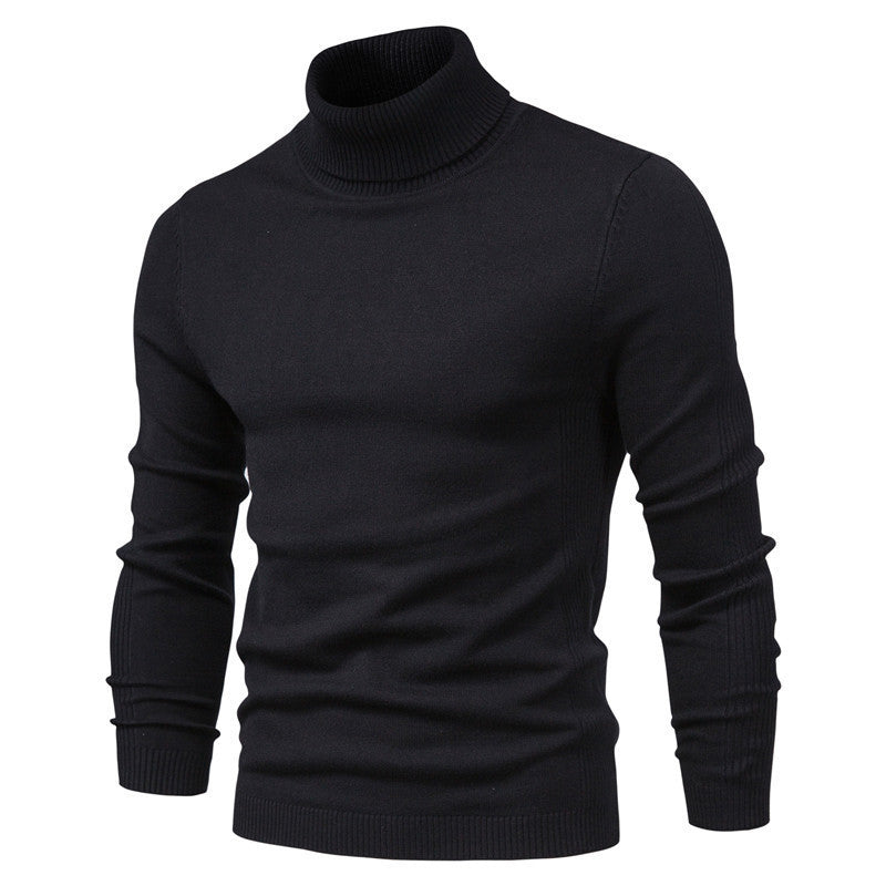 Herren-Rollkragenpullover, schlicht und modern