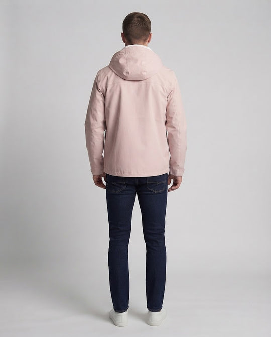 Herren technische Übergangsjacke mit verschweißten Nähten verstellbarer Kapuze und Meshfutter Nord Taschen