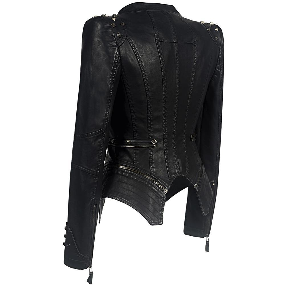 Bikerjacke für Damen Schlanke Passform - Arvani