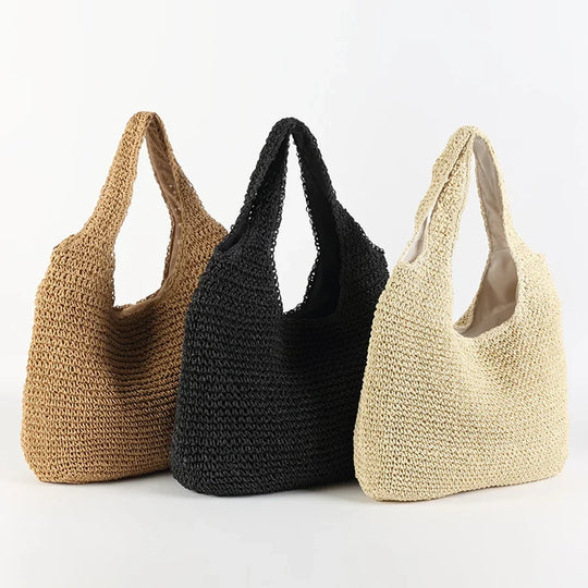 Elegante Strohtasche für Den Strand