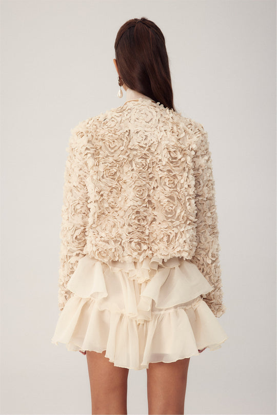 Floral Applikation Kurzjacke - Vittorelli