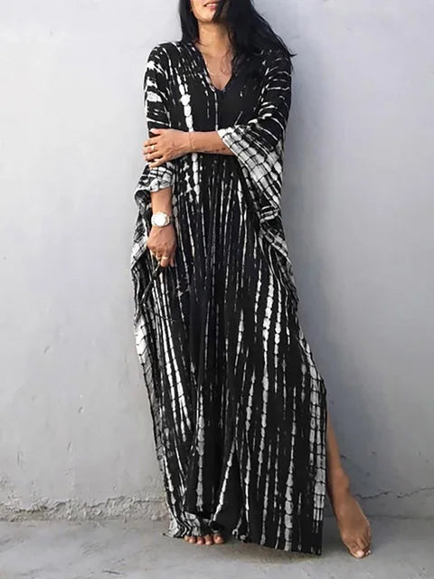 Sommer Kaftan Maxi Kleid