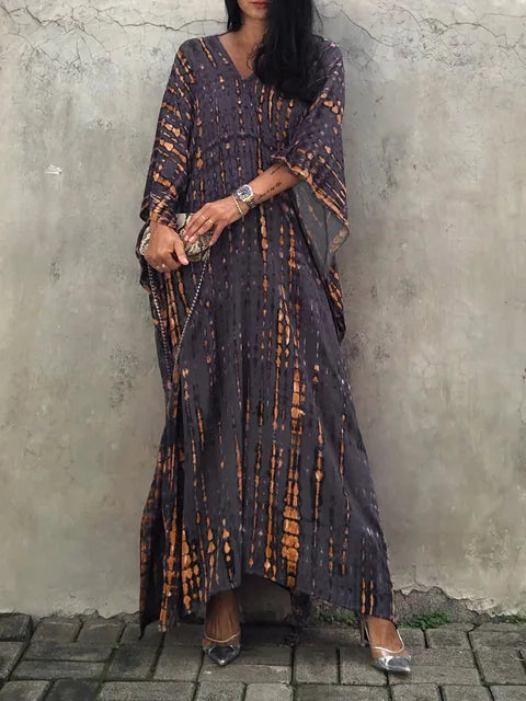 Sommer Kaftan Maxi Kleid