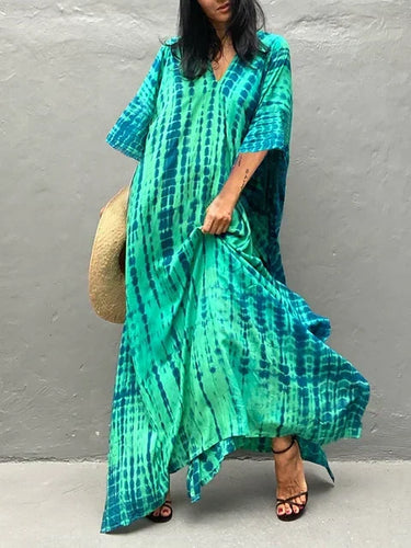 Sommer Kaftan Maxi Kleid