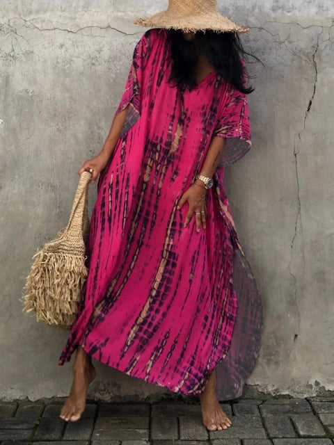 Sommer Kaftan Maxi Kleid