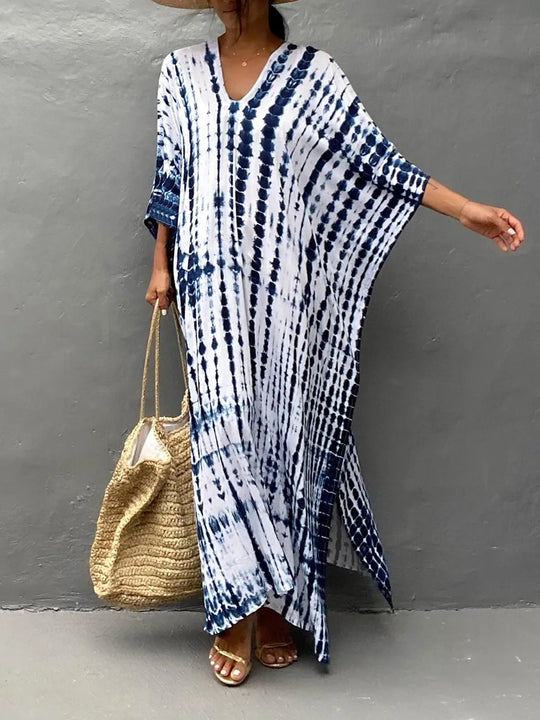 Sommer Kaftan Maxi Kleid