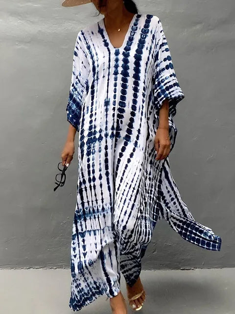 Sommer Kaftan Maxi Kleid