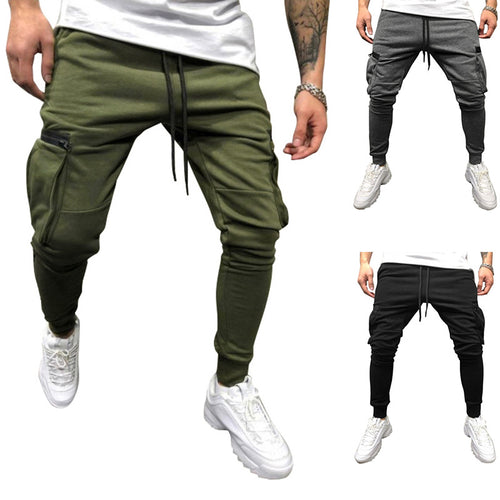 Herren Jogginghose im Drop-Crotch‑Streetwear‑Look mit Cargo‑Taschen und schmalem Bein Nord Taschen