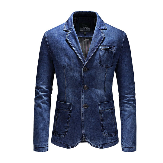 Herren Eleganter Jeansblazer Nord Taschen