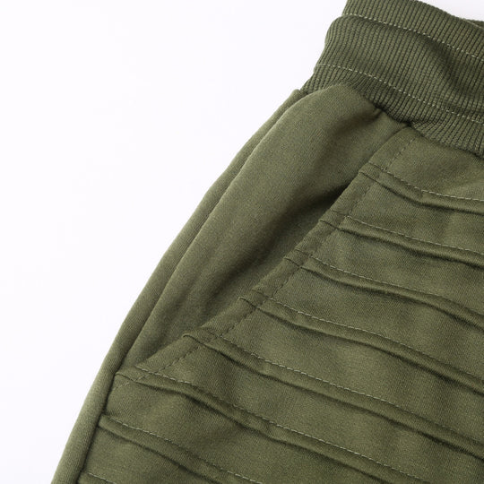 Herren Biker-Jogginghose mit gerippten Paneelen, schmaler Passform und elastischem Bund Nord Taschen