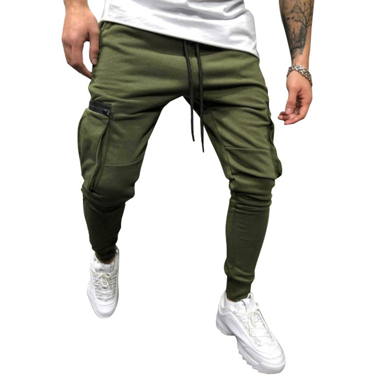 Herren Jogginghose im Drop-Crotch‑Streetwear‑Look mit Cargo‑Taschen und schmalem Bein Nord Taschen