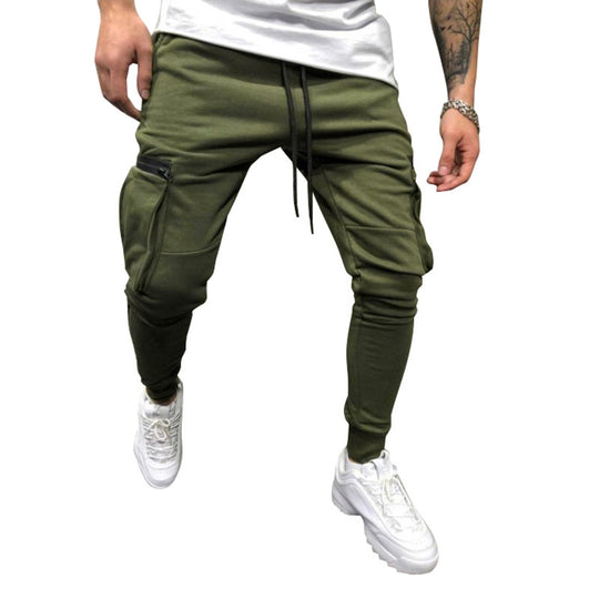 Herren Jogginghose im Drop-Crotch‑Streetwear‑Look mit Cargo‑Taschen und schmalem Bein Nord Taschen