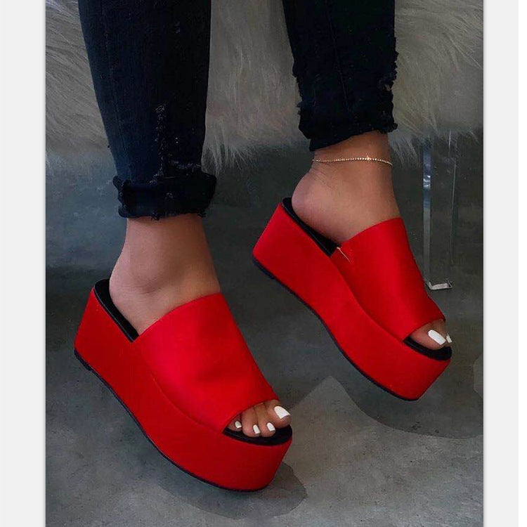 Damen Wedge-Pantoletten mit tierischem Druck und komfortabler Sohle Nord Taschen