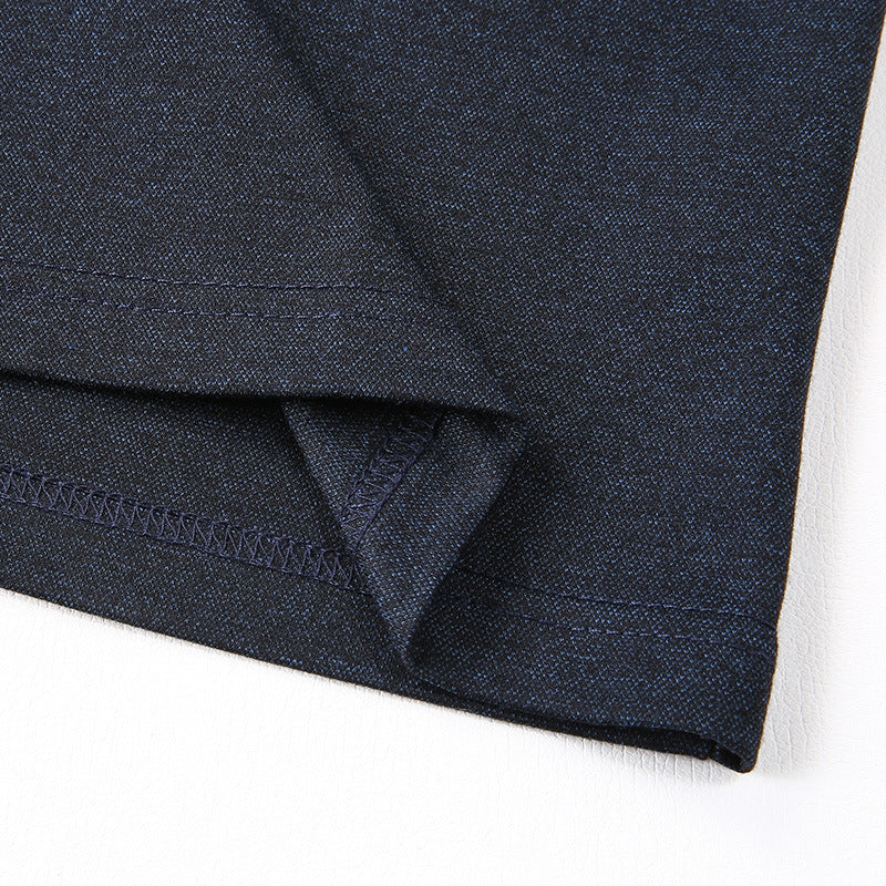 Herren Langarm-Poloshirt mit Kragen, Knopfleiste und feiner Struktur Nord Taschen