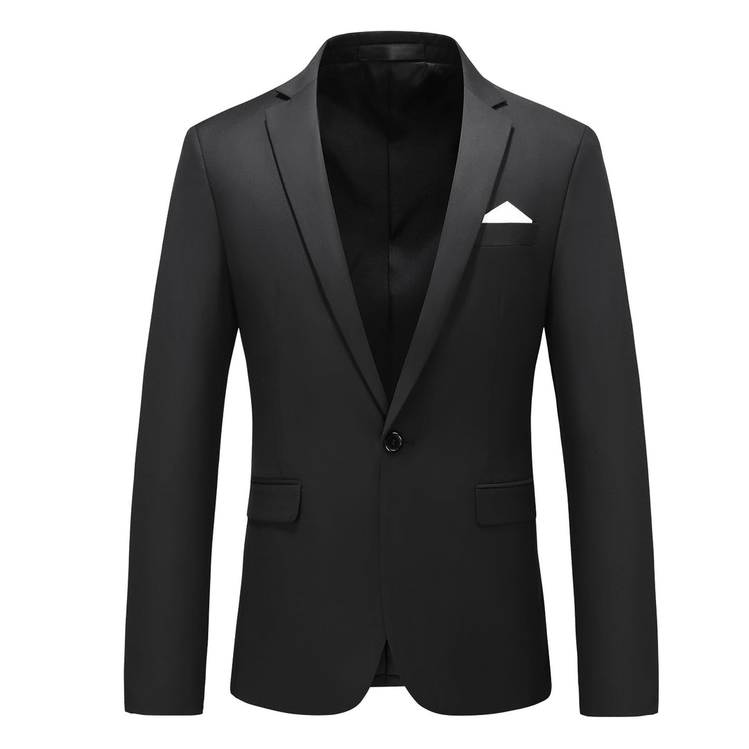 Herren elegantes Businesssakko Slim Fit mit schmaler Silhouette und modernem Reverskragen Nord Taschen