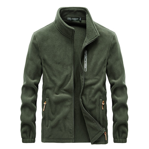Herren thermoregulierende Fleece‑Blousonjacke mit Sherpa‑Innenfutter und Stehkragen Nord Taschen