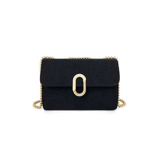 Damen Clutch mit stilvollem Kettenriemen und hochwertiger Oberflächenstruktur Nord Taschen