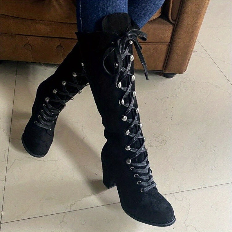 Knielange, Bequeme Lange Winterstiefel Für Damen