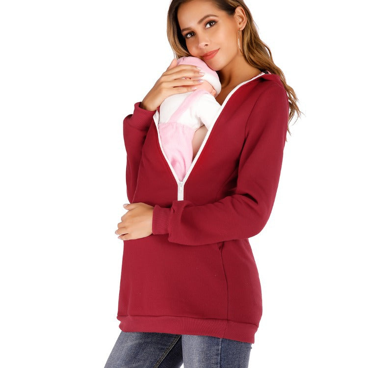 Damen Umstandsjacke mit praktischem Reißverschluss und modernem Design Nord Taschen